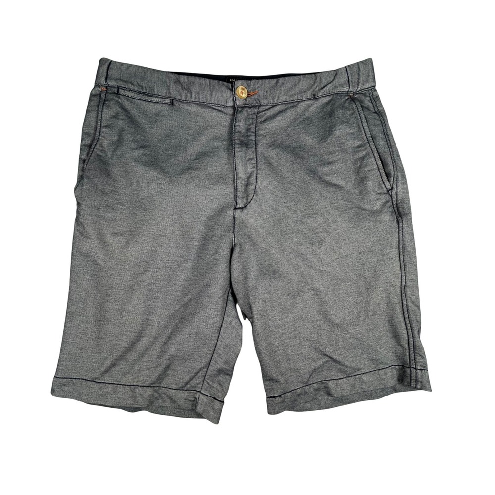 Halsey LLC 1944 Mens Gray Micro Textured Casual Chino Shorts Size 36 T1018-S